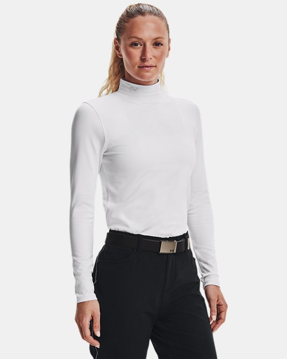 Camiseta de golf de manga larga ColdGear® Infrared Storm para mujer, White, pdpMainDesktop image number 0